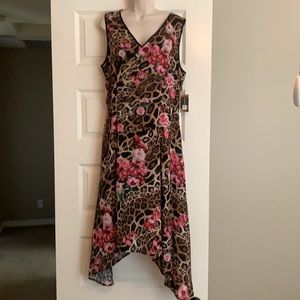 International Concepts sleeveless shark bite hem dress NWT